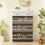 Compact Shoe Storage Cabinet - Modern Entrance Hall Organizer